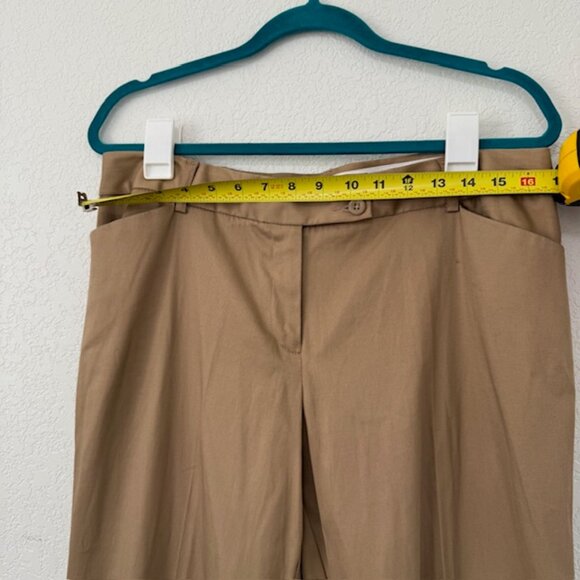 GEORGE London Fit Women's Beige Khaki Casual Straight Leg Dress Pants Size 12P - Picture 5 of 8